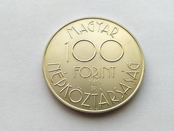 100 Forint 1989.  Labdarugó Világbajnokság 1990.