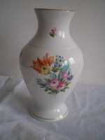 Herendi .Vase . With floral, tulip motifs. Height: 16 cm. Its width is 9 cm. Indicated