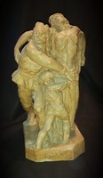Kisfaludi strobl Sigismund 1884-1975 terracotta statue north group of sculptures