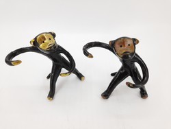 Walter Bosse tervezésű só- borstartó majom figurák