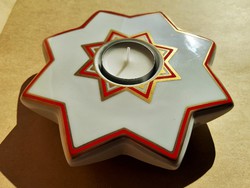 KÓTYAVETYE: Art deco fürstenberg porcelán gyertyatartó