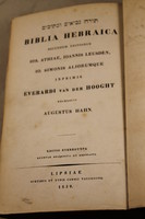 Bible hebraica 1839 leather binding 397