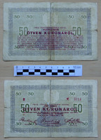 50 korona Pécs Városi szükségpénz 1919 ritka!!