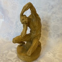 Antique statue inspired by Michelangelo