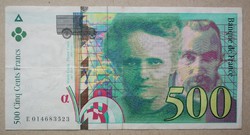 Franciaország 500 Francs 1994 F+