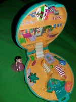 Retro blue box with polly pocket toy figure as shown