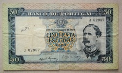 Portugália 50 Escudos 1960 VG