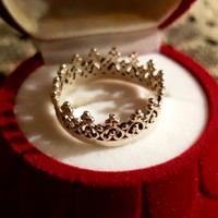 Korona ezüst gyűrű