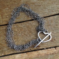 Furla brand design silver bracelet, necklace