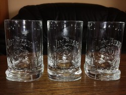 3 db vastag üveg Jeam Beam  Whiskys pohár