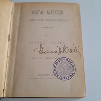 Székely József.Magyar Játékszin 1887
