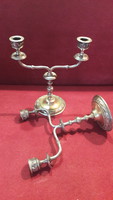 2 old silver-plated candle holders for Marafer users (m2170)