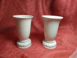 2 pieces of antique porcelain, rosenthal maria snow white series. Vase