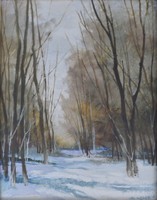 Jenő Keleti Jr. (Budapest 1943 - 1999 Orlando, USA) Snowy road