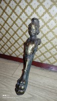 Antik empire bronz nő alakos asztal bútor láb
