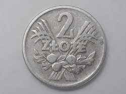 Lengyelország 2 Zloty 1960 érme - Lengyel 2 ZL 1960 külföldi pénzérme