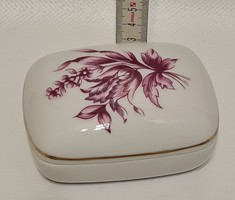 Hollóház floral porcelain bonbonier (2111)