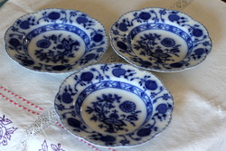 Johnson Bros England antique faience flawless plates with hand-cobalt painting under glaze
