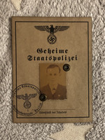 2Vh German secret state police card!