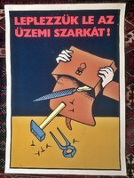 Occupational safety sign 50x70 cm, paper