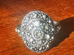 Marcasite silver ring