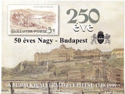 Magyarország emléklap 50 éves Nagy-Budapest