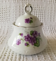 Bavaria schumann arzberg german porcelain violet sugar bowl