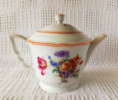 Fabulous antique leprechaun teapot with teapot and pouring spring bouquet pattern