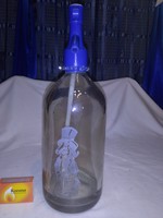 Retro soda bottle - glass body, plastic head