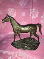 Múlt század eleji  bronz ló szobor 18 cm magas!