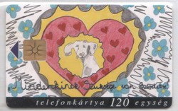 Magyar telefonkártya 0912 1999 Szeretet  GEM 3   7.000      db.