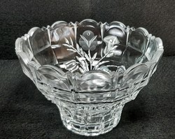 Tulip patterned polished glass centerpiece, serving