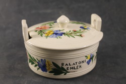 Kislőd Balaton monument hand-painted salt container 437