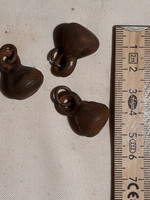 3 small bells, bell parts