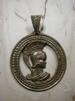 Beautiful unique bronze pendant for women / Roman / head