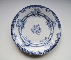 Antik Francia fajansz tányér 20.5cm