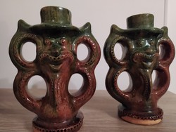 A pair of rare Russian ceramic candle holders has been judged