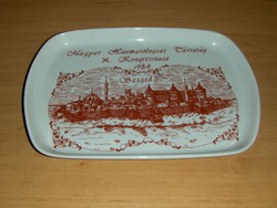 Great Plain porcelain tray Hungarian Hematological Society Szeged 1984 (24 / d)