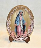 Madonna with angels - English porcelain decorative plate - wall decoration
