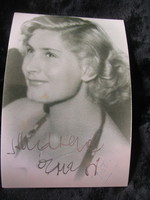 Actress Erzsi Máthé autograph self-signed - dedicated photo collectors 1950