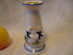 Bow and goose candlestick