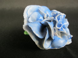 Régi pecsétes Herendi óherendi porcelán kék virág sérült