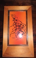 Ferenc Czinke Glass Artwork: Communist Propaganda Image