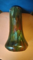 Austrian monarchical Art Nouveau teplitz? Multi-fire glazed ceramic vase