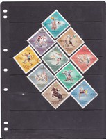 Full set of Hungarian half-postage stamps 1964
