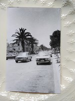 Régi görögországi fotó, életkép, pálmafák, autók, mercedes 1984 (Spárta)