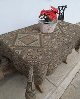 Gyönyörű Kaukázusi mintás terítő szövött jellegű asztalterítő ágytakaró nosztalgia Falusi abrosz
