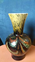 50/60 retro floral opal blown glass vase for sale due to collection liquidation!