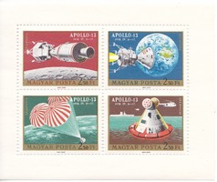 Hungary airmail stamp block 1970