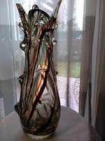 Frantisek Zemek Rhapsody Bohemia glass 37cm váza